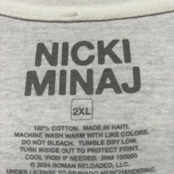 Nicki Minaj Pink Baroque Frame Pink Friday Rap T-Shirt XXL - Picture 4 of 4